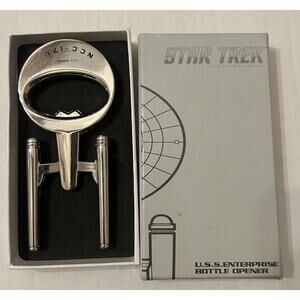 Star Trek U.S.S. Enterprise Chrome Bottle Opener NCC-1701 2013 Collectible Beer